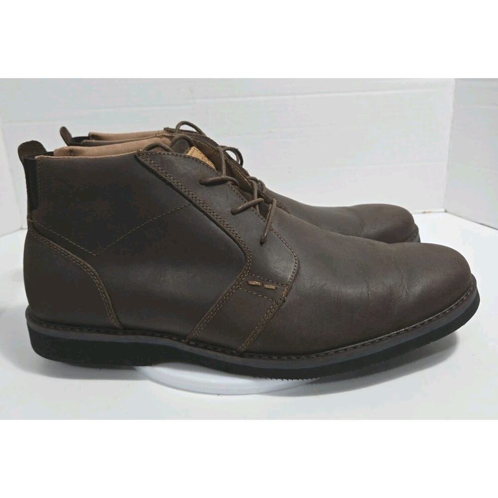 Nunn Bush Comfort Gel Men’s Boots Size 13M  Brown Leather Lace-Up (84793-215)